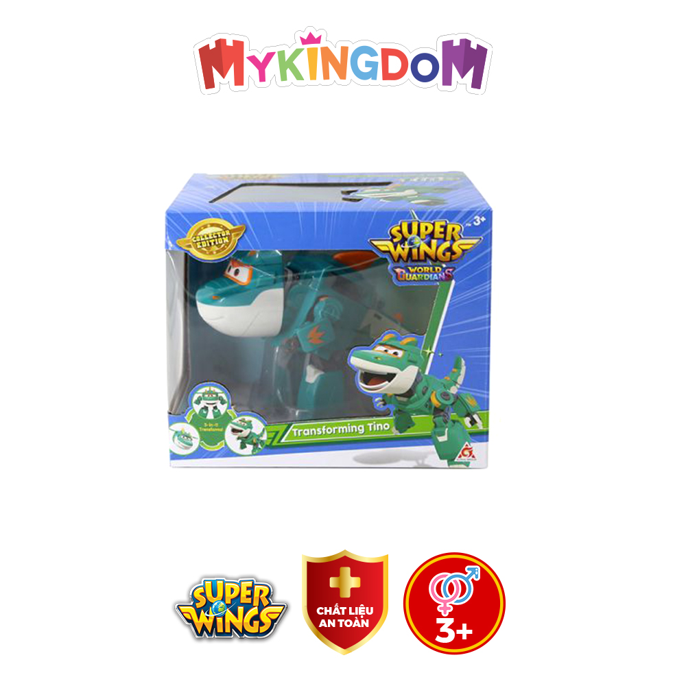 Đồ Chơi SUPERWINGS Robot Biến Hình Cỡ Lớn Khủng Long Huyền Thoại Tino YW760237