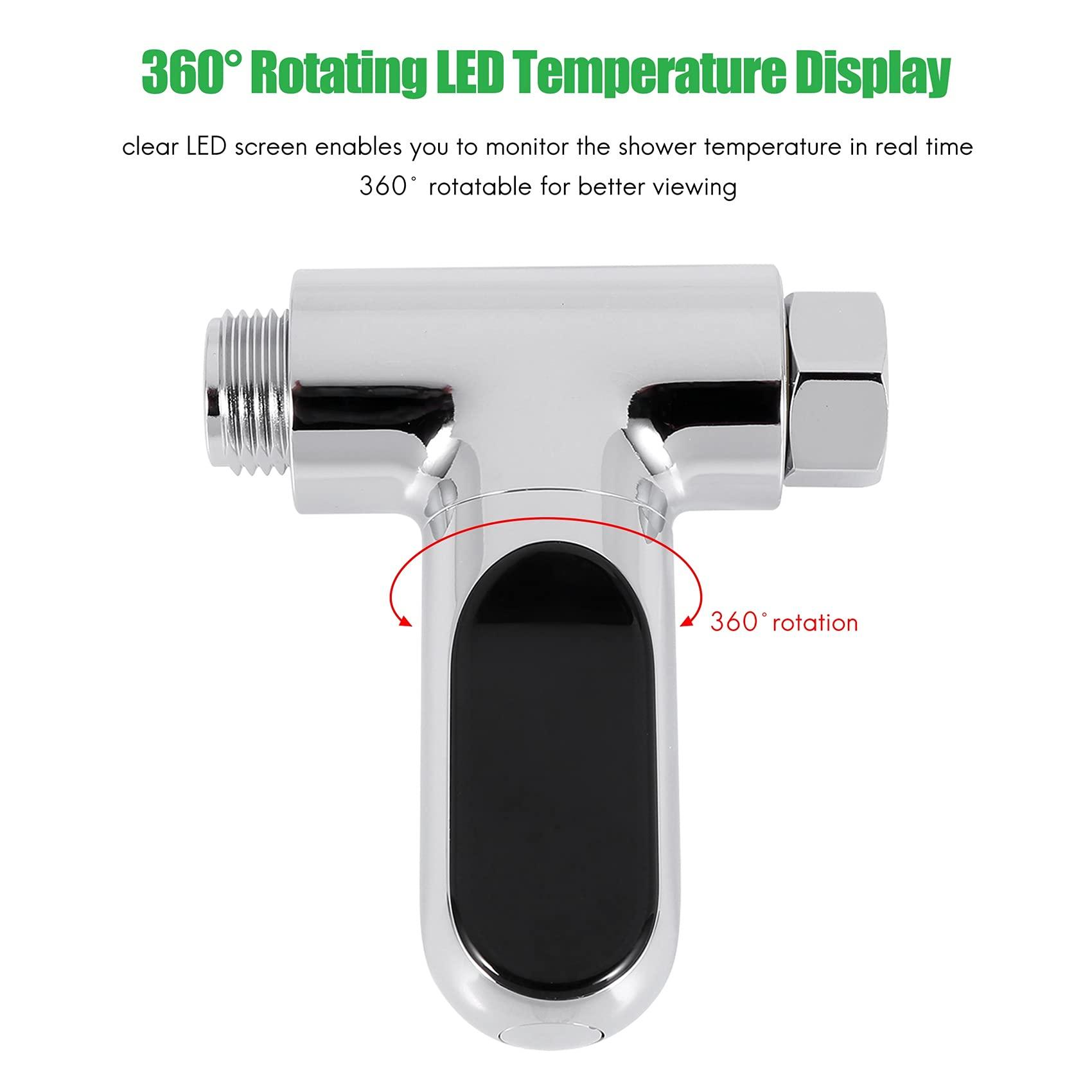 Hiển thị đèn LED Home Water Tắm vòi hoa sen lưu lượng máy tự động máy đo điện tử tạm thời để chăm sóc em bé