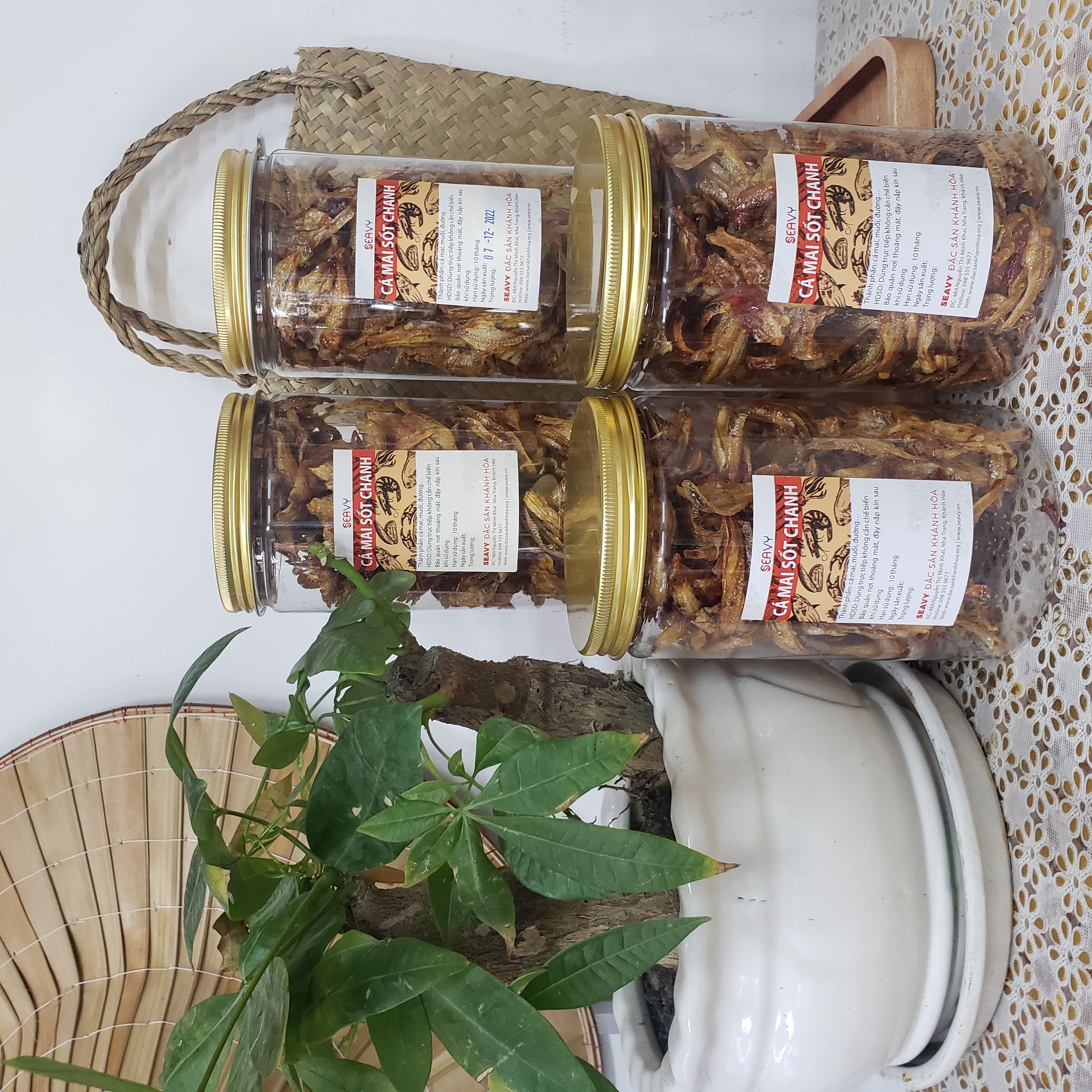 Đặc Sản Nha Trang -Cá Mai Sốt Chanh Dây Ăn Liền Seavy Hộp 500G