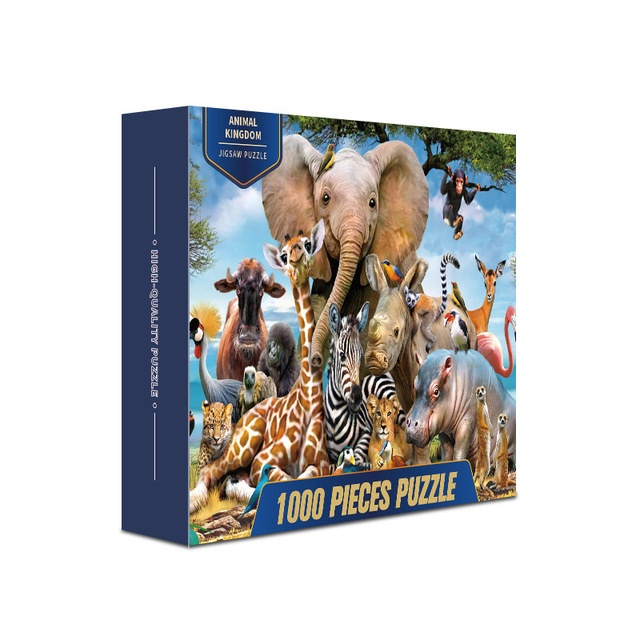 Ghép Hình 1000 Mảnh Tranh Động Vật Jigsaw Puzzle Randomcut 1000 Pcs (Kích Thước 70x50 cm)