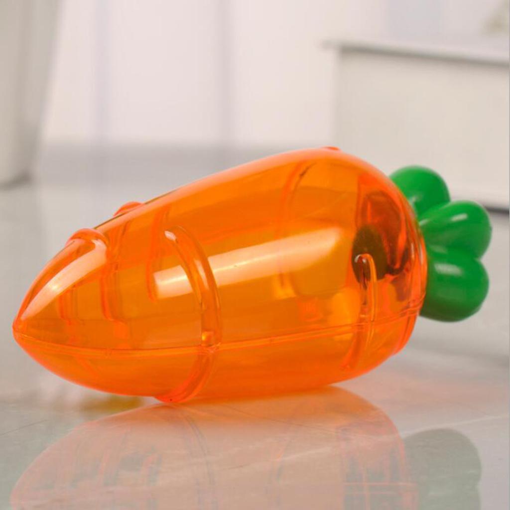 2X 10 Pieces Plastic Carrot Shape Candy Boxes Party Gift Favor Clear Orange