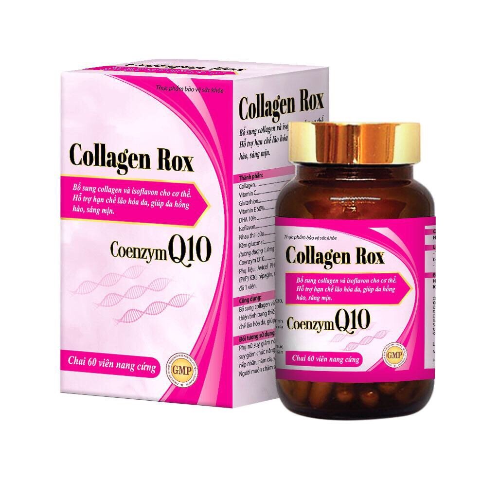 Viên uống đẹp da Collagen Rox HDPHARMA tăng nội tiết tố nữ - 60 viên 