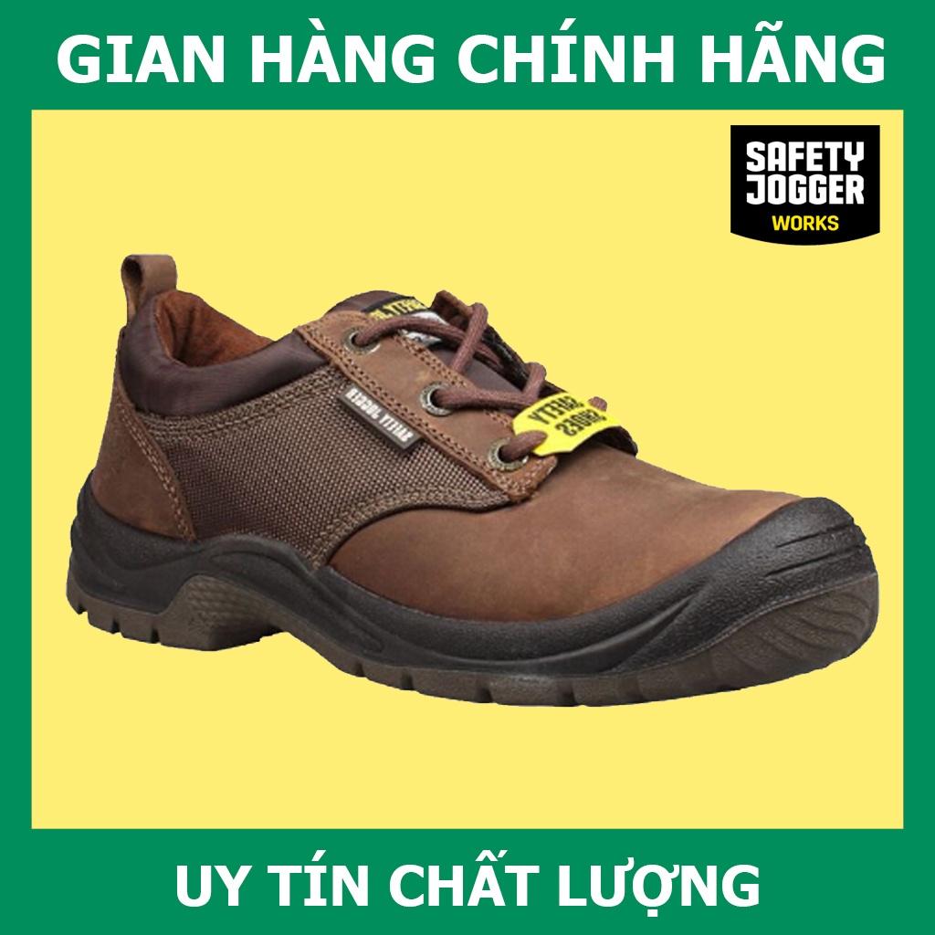 Giày Safety Jogger Sahara Da Chất Lượng Cao, Chống Đâm Xuyên, Chống Va Đập Mạnh