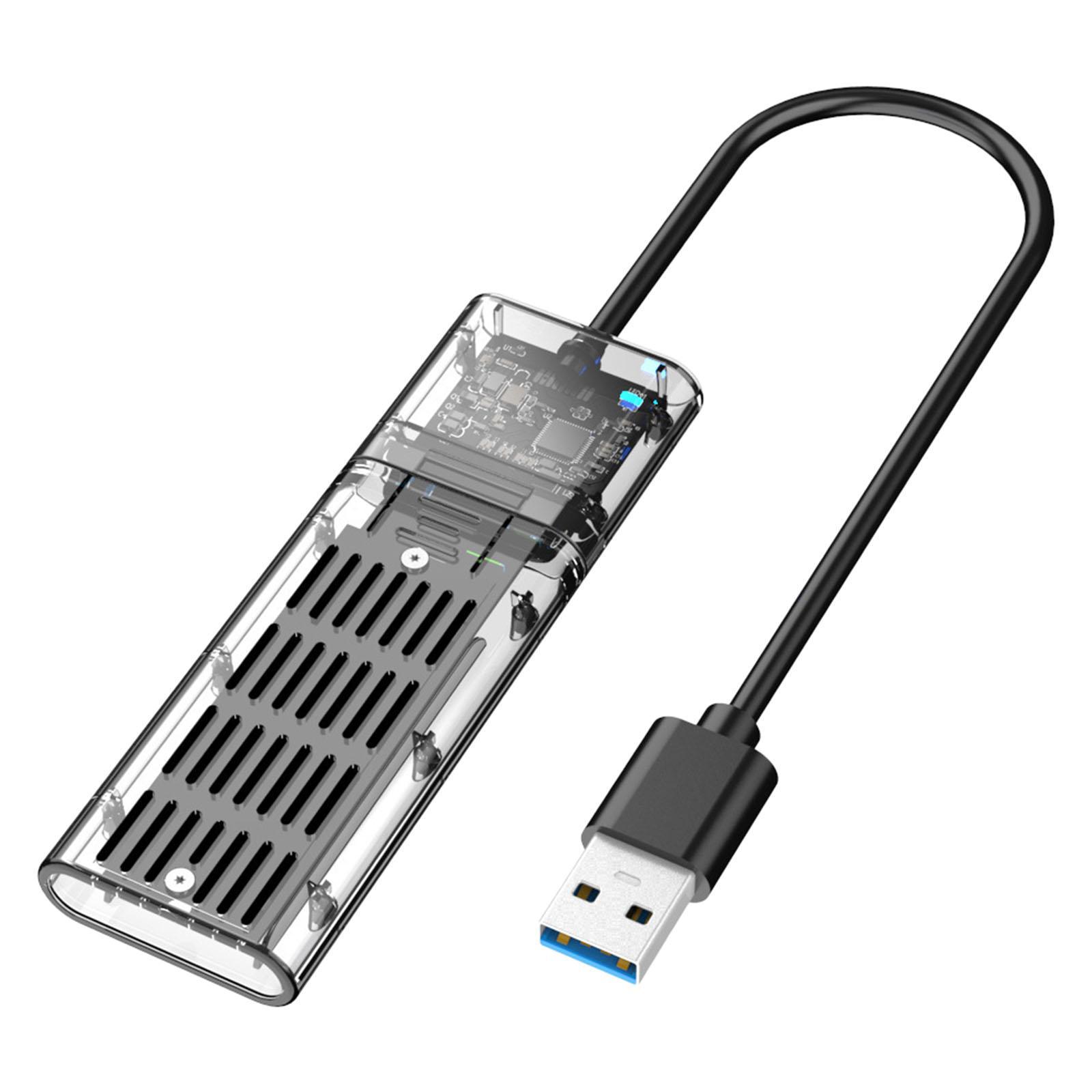 M.2 to USB 3.0 SSD Adapter Enclosure Box Converter HDD Box SSD Case Reader Gold