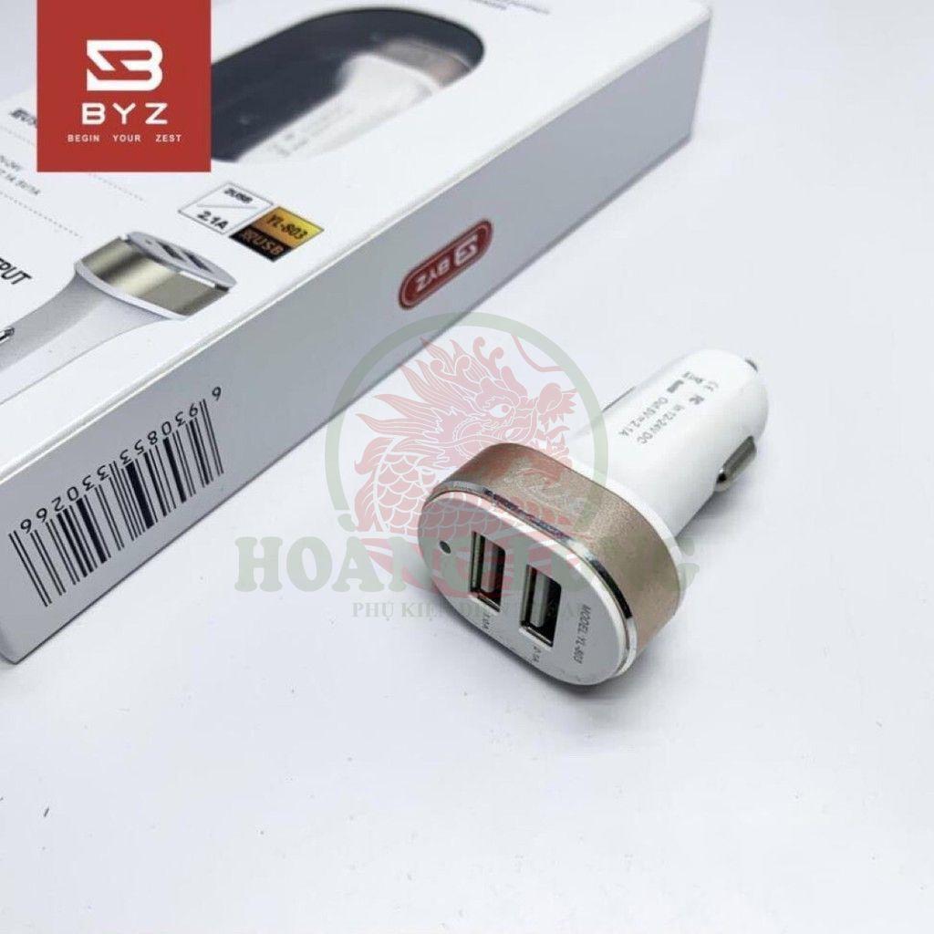 Tẩu Sạc Ô Tô BYZ YL-803 2 Cổng USB 2.1A Cho Xe Hơi - Hàng Chính Hãng