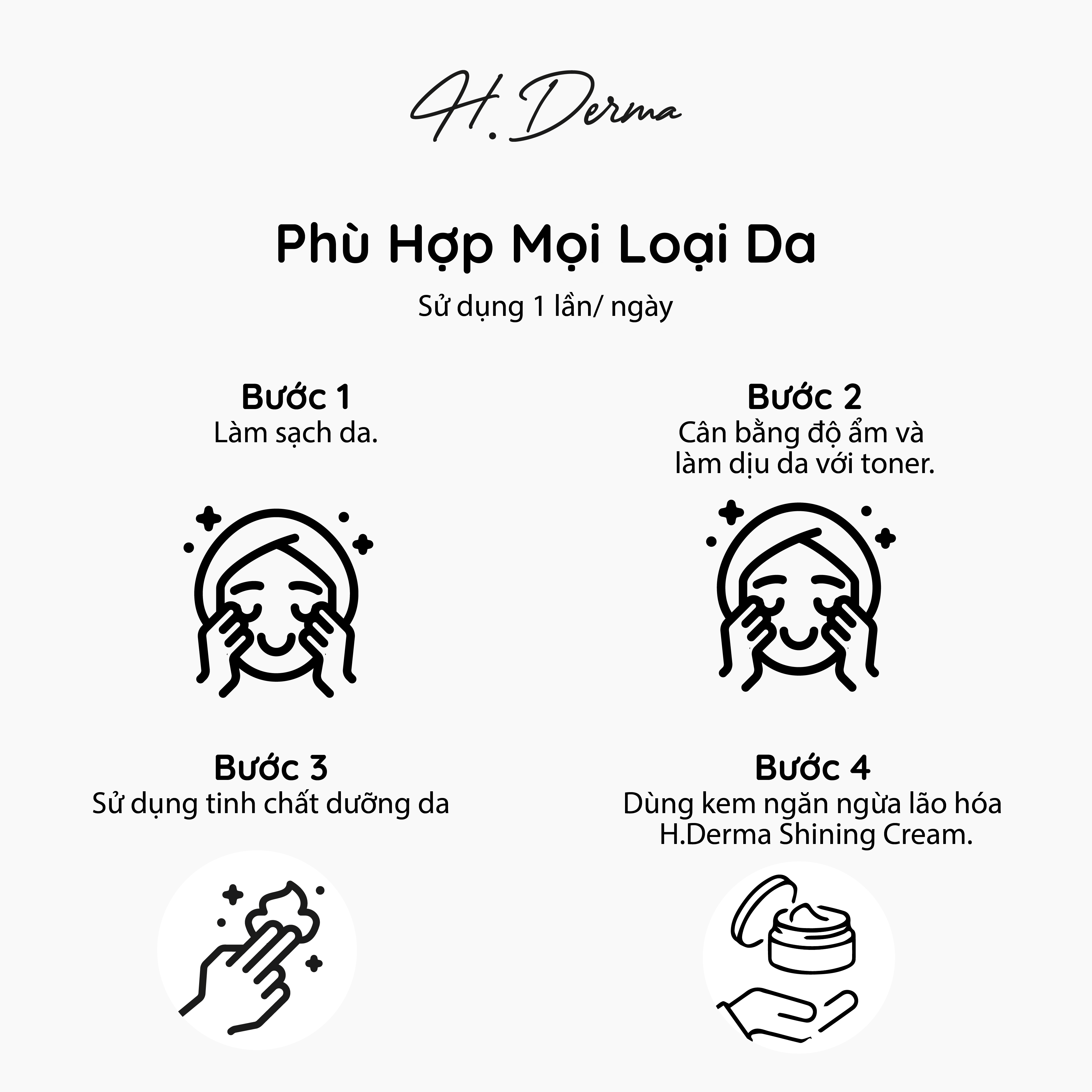 Kem ngăn ngừa lão hóa toàn diện T.606 H.Derma Shining Cream