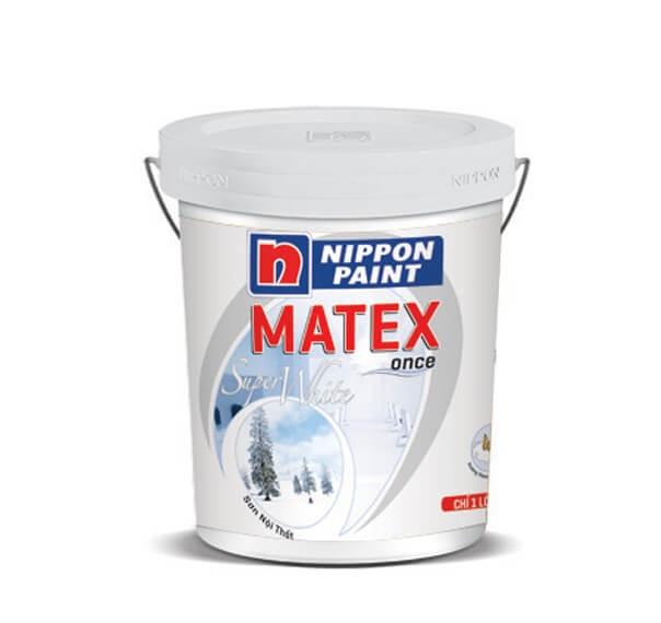 Sơn Nước Nội Thất NIPPON MATEX SUPER WHITE (18 L)