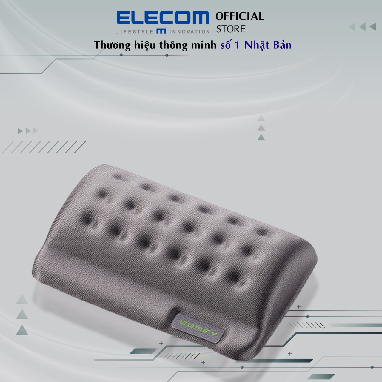 Kê cổ tay dùng chuột ELECOM MOH-013 - Hàng Chính Hãng