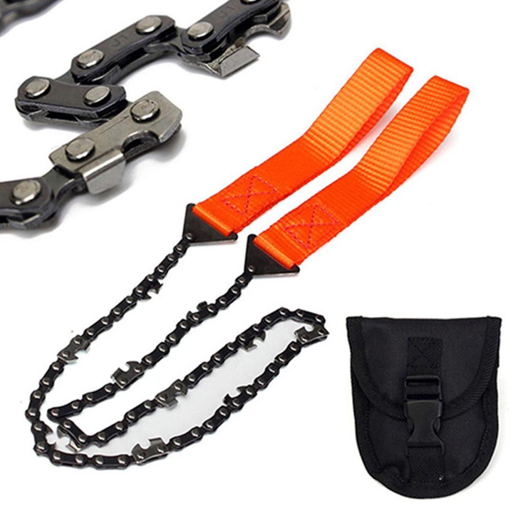 Outdoor Camping Tools Garden Tools 24-inch Portable Outdoor Survival Hand Zipper Saw Wire Saw Handheld Chains Saw Wood