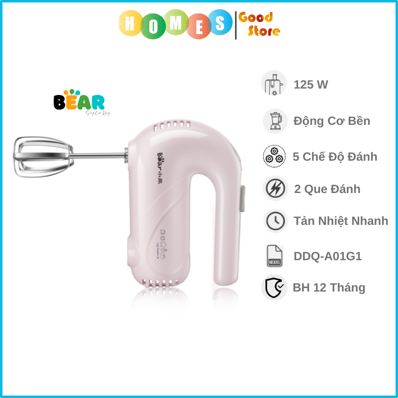 Máy Đánh Trứng BEAR DDQ-A01G1 - Hàng Chính Hãng