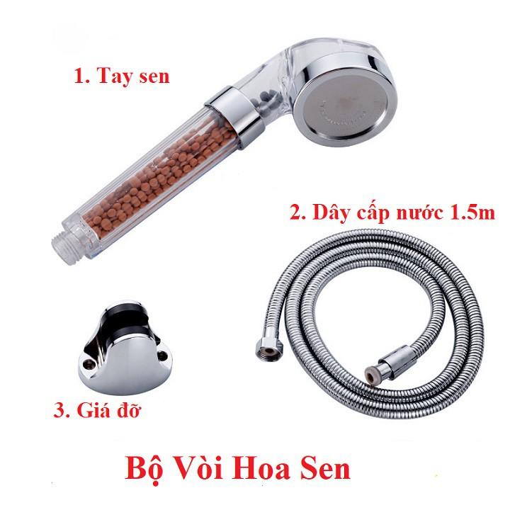Bộ vòi hoa sen tăng áp chống va đập