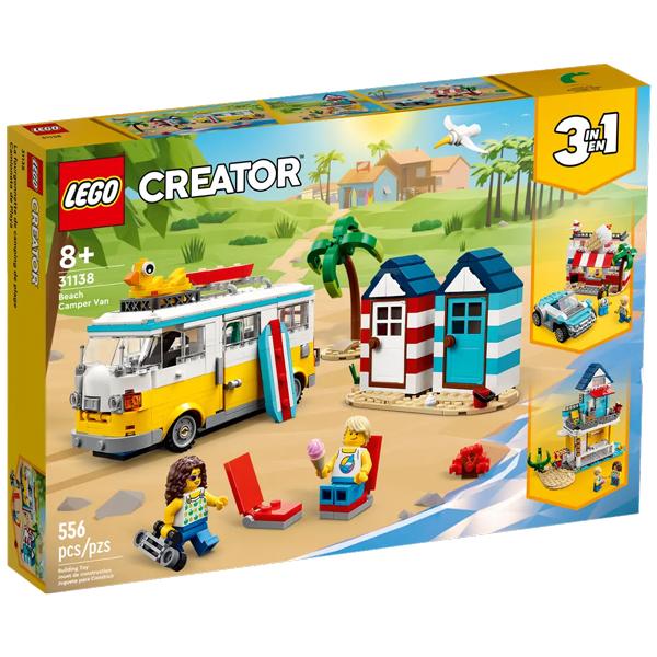 Đồ Chơi Lắp Ráp Lego Creator 31138 - Beach Camper Van (556 Mảnh Ghép)