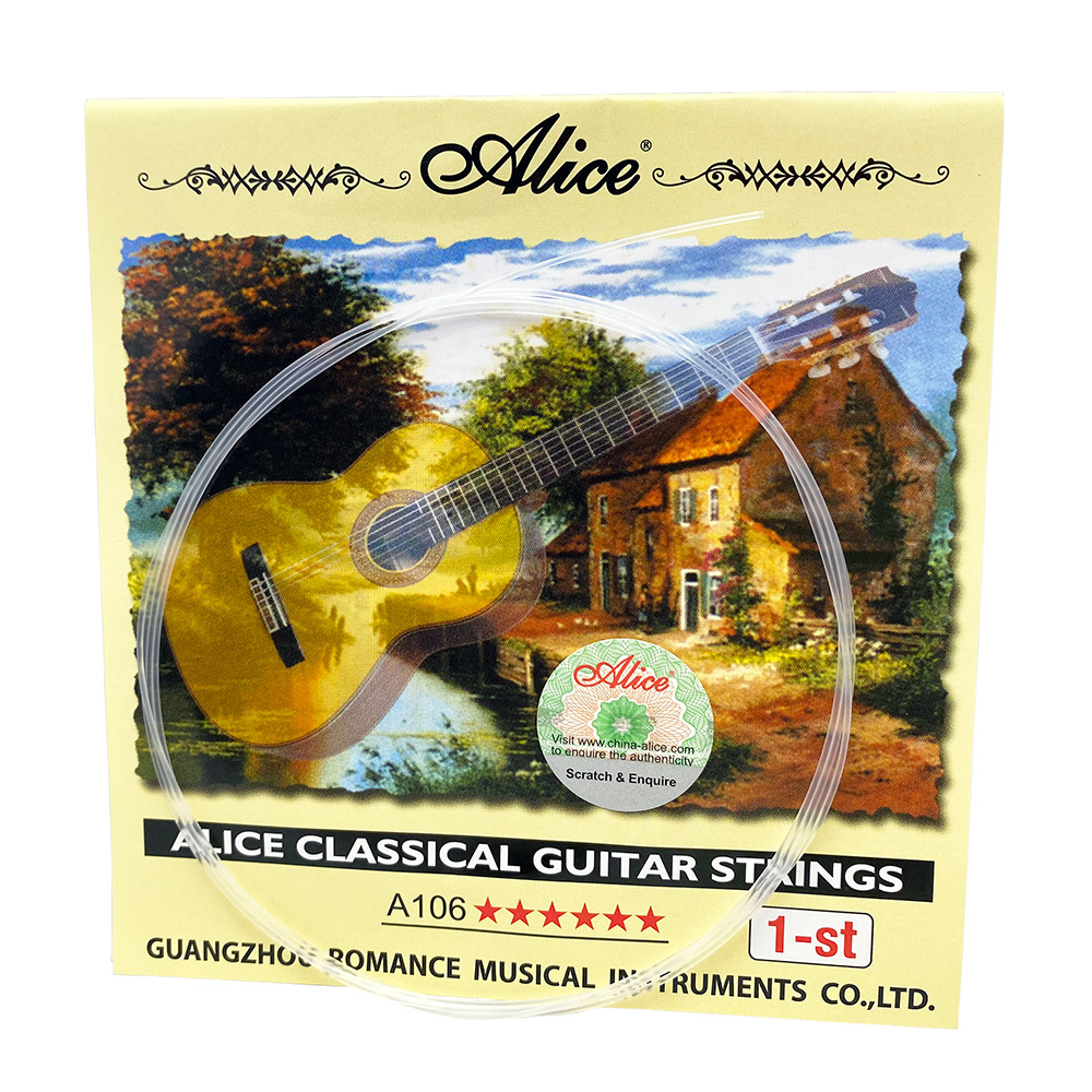 Dây Nylong Lẻ Dùng Cho Đàn Guitar Classic I Dây Lẻ Đàn Guitar Classic I Dây nilong mềm bấm không đau tay Alice 106