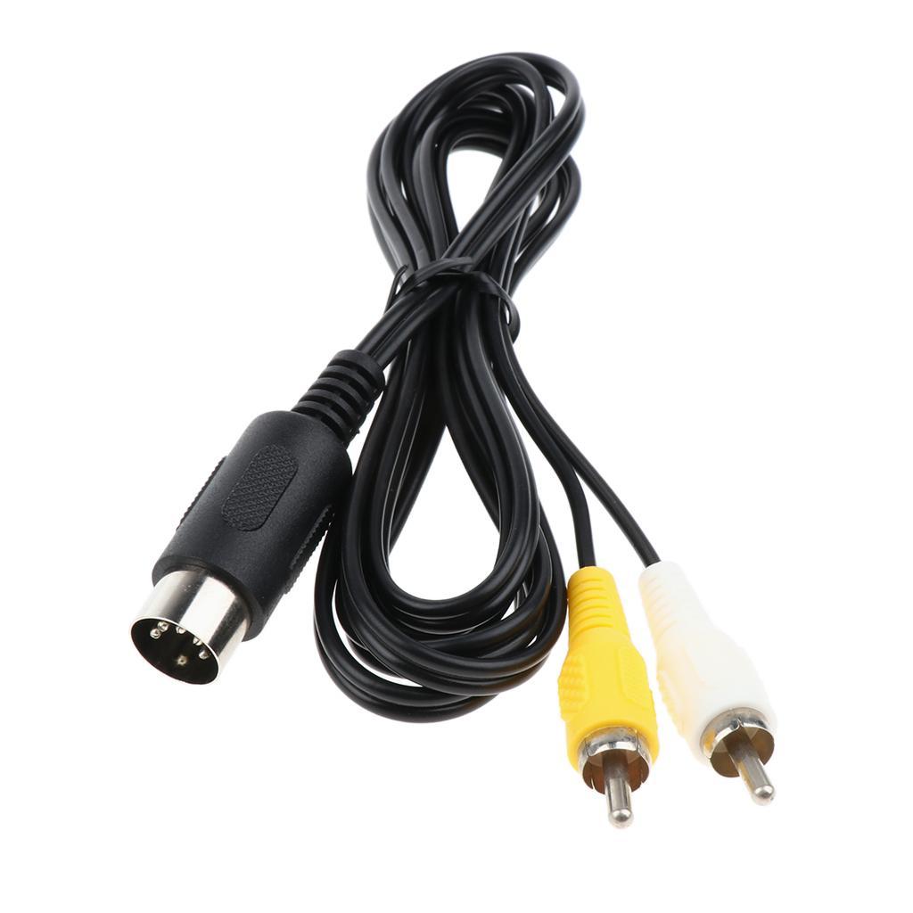 1.8m AV RCA Composite Audio Video Cable TV Lead for Console