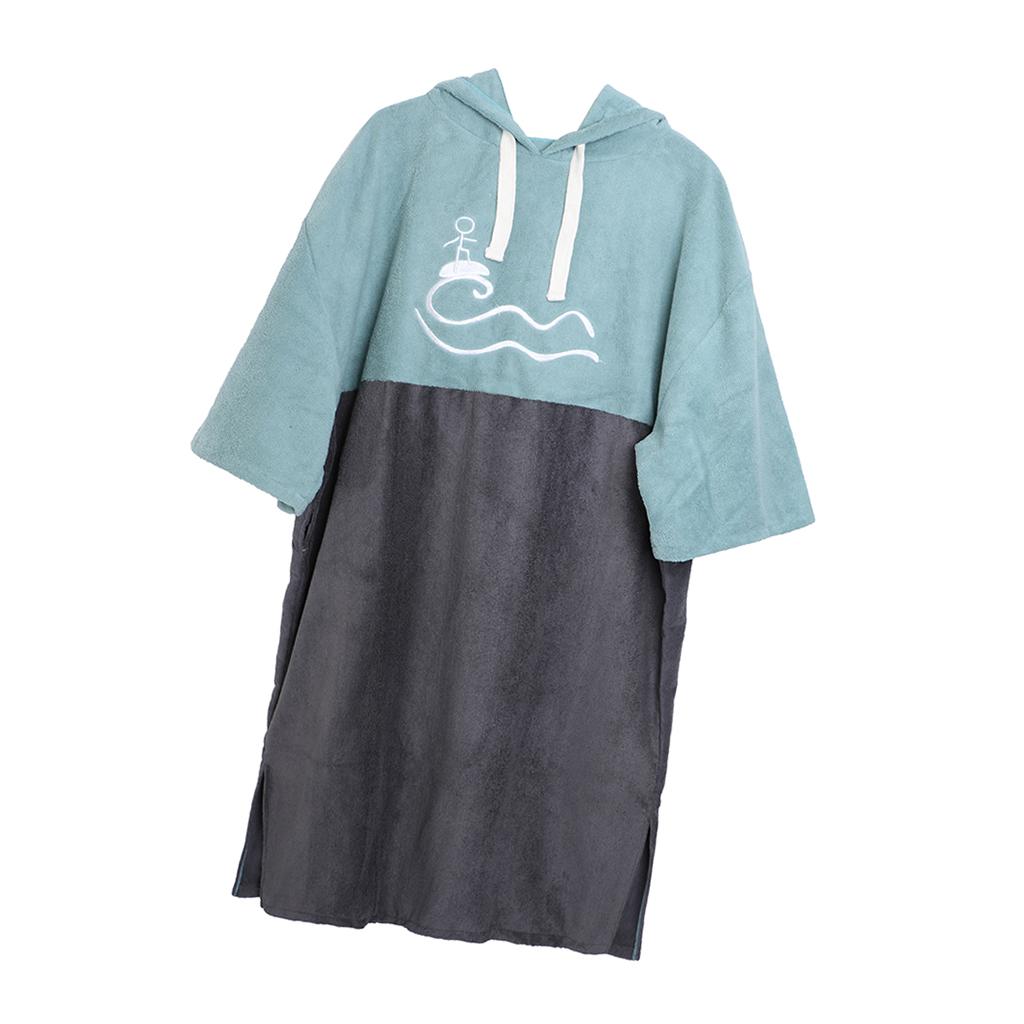 Aternee Bãi Biển Áo Choàng Poncho Có Mũ Khăn cho Nam Chống Nắng Nữ CHỐNG TIA UV Bơi Quần Áo