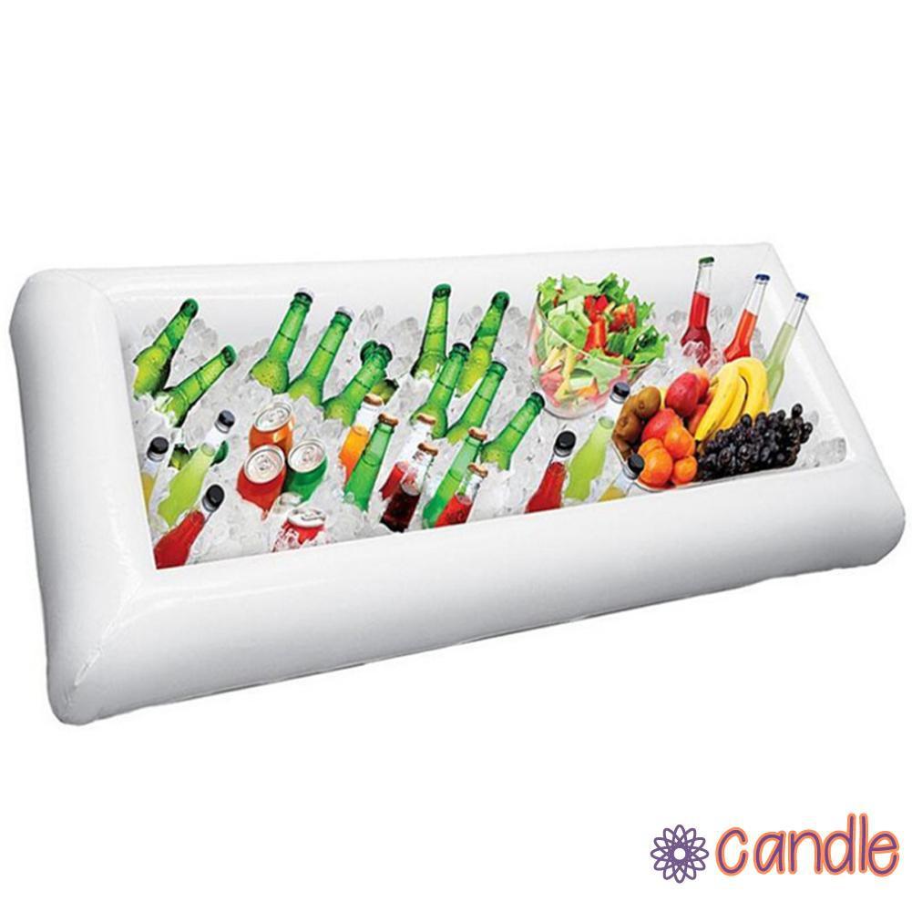 Khay đựng đá để thức ăn dạng bơm hơi nổi trên mặt nước