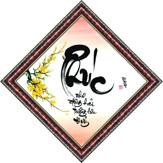 Tranh Thư Pháp Trang Trí Chữ Phúc V51-37