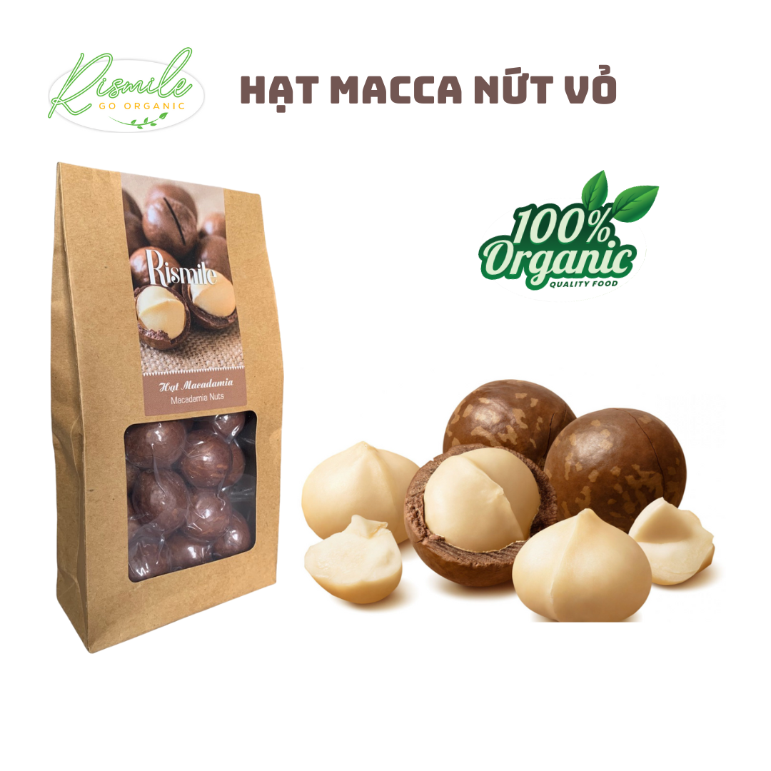 Hạt Macca Nứt Vỏ Rismile - 150 grams