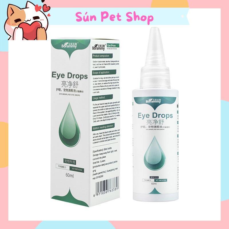 Lọ nhỏ mắt Borammy cho chó mèo 60ml
