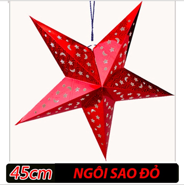 Đèn lồng ngôi sao giấy 45cm