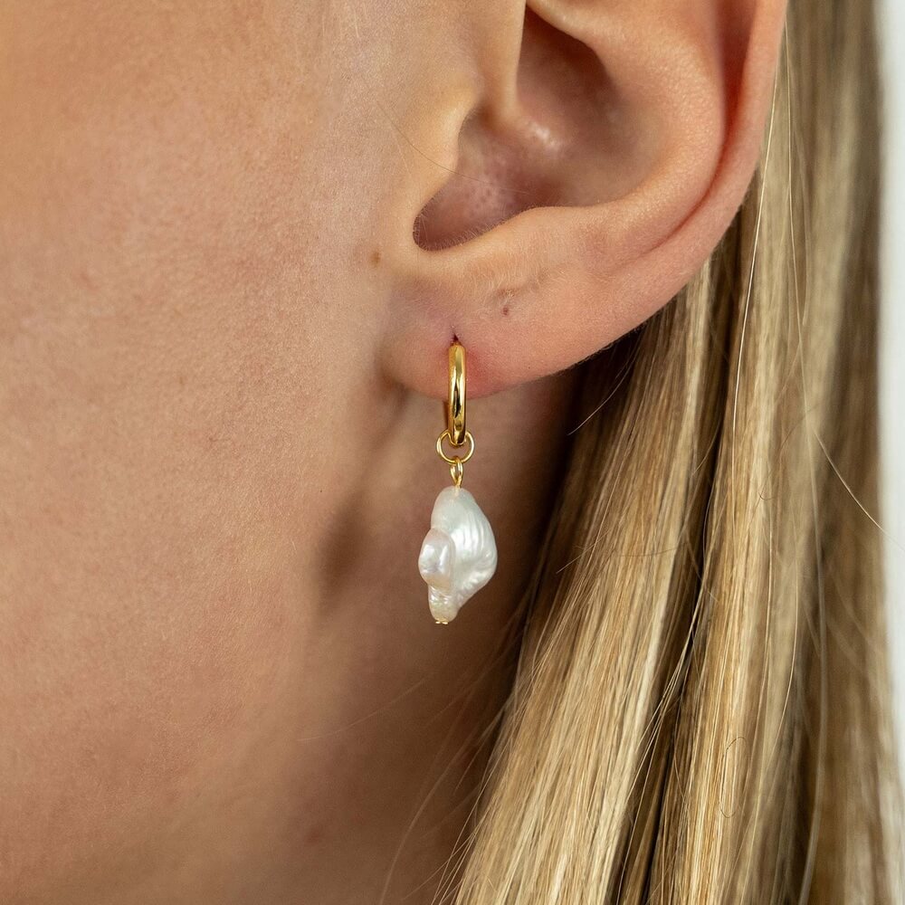 Bông Tai Ngọc Trai FW Baroque UK Style (Clover Pearl) - MOON Jewelry