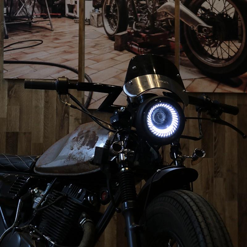 Đèn Pha Led B' Cho Xe Mô Tô Cg125 Cafe Racer