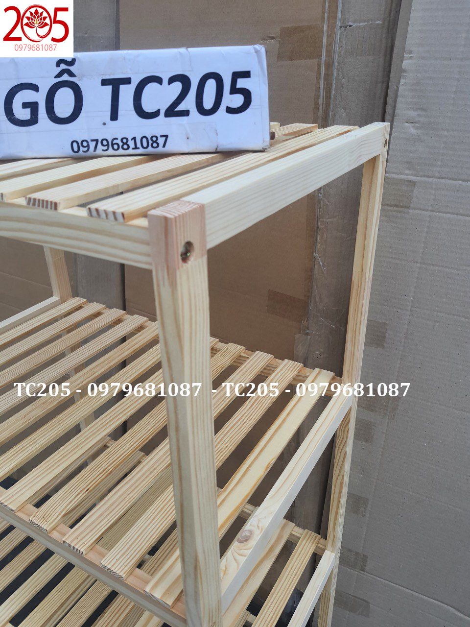 KỆ ĐỂ LÒ VI SÓNG 3 TẦNG GỖ THÔNG LẮP RÁP- Kích thước Dài 60 x Rộng 40 x Cao 80 cm
