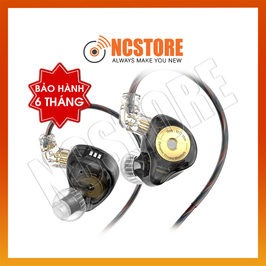 [NC] Tai nghe TRN MT1 MAX inear hifi | Hàng chính hãng | NGHE TẠP | Chỉnh 4 Cấp Độ | 16 kiểu âm | Có Mic | Dynamic Driver 10mm