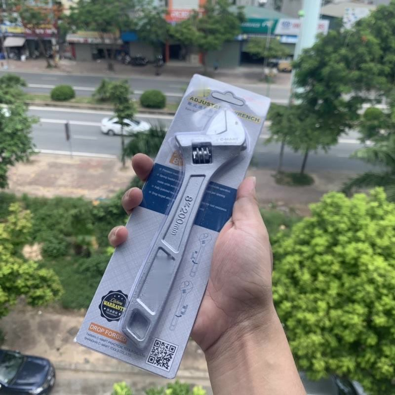 Mỏ lết F0102-08 độ mở 30mm, dài 200mm chất lượng cao