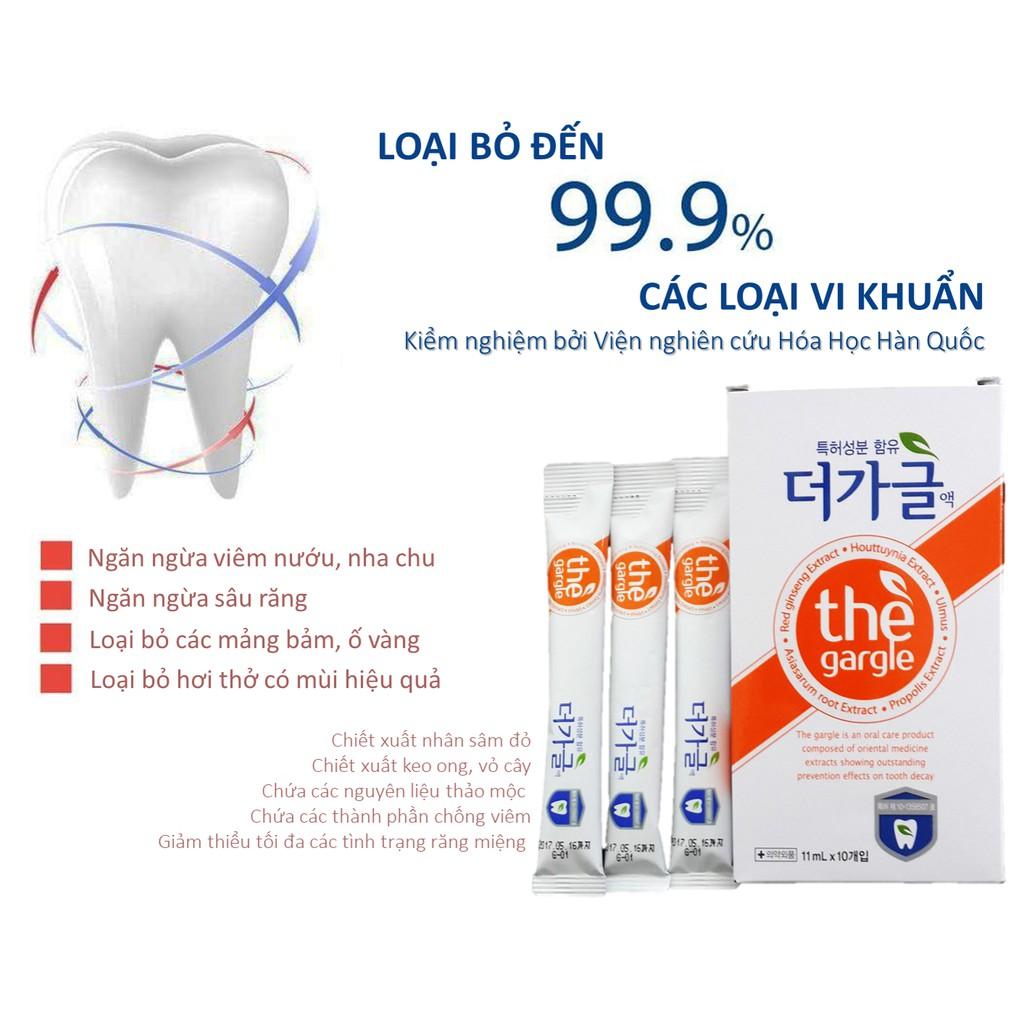 Nước Súc Miệng Thảo Mộc Nhân Sâm THE GARGLE (hộp 20 stick)