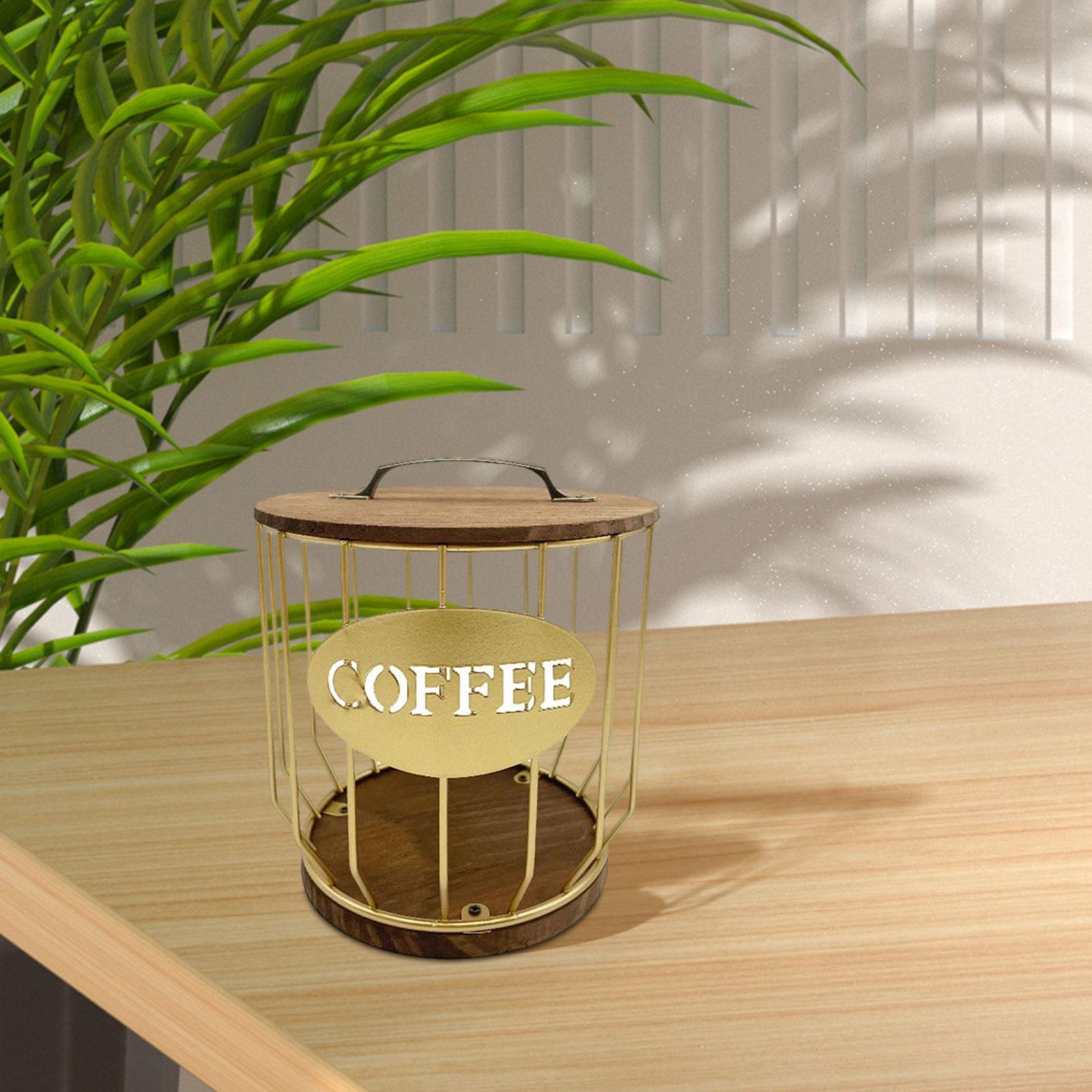 Coffee Pod Holder Storage Organizer Container for Coffee Bar Decor Counter