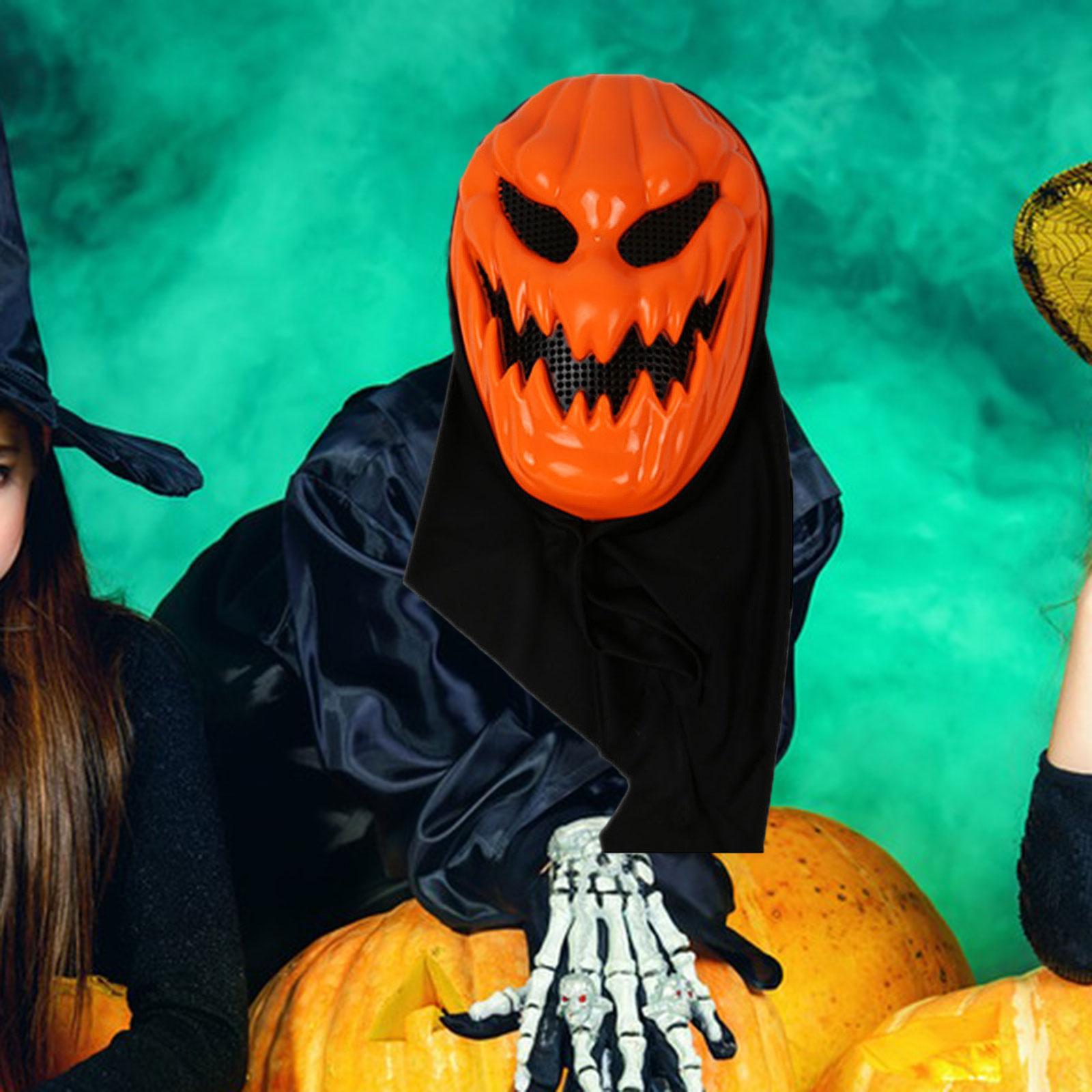Halloween Pumpkin Head Props Full Face Cover for Fancy Dress Masquerade