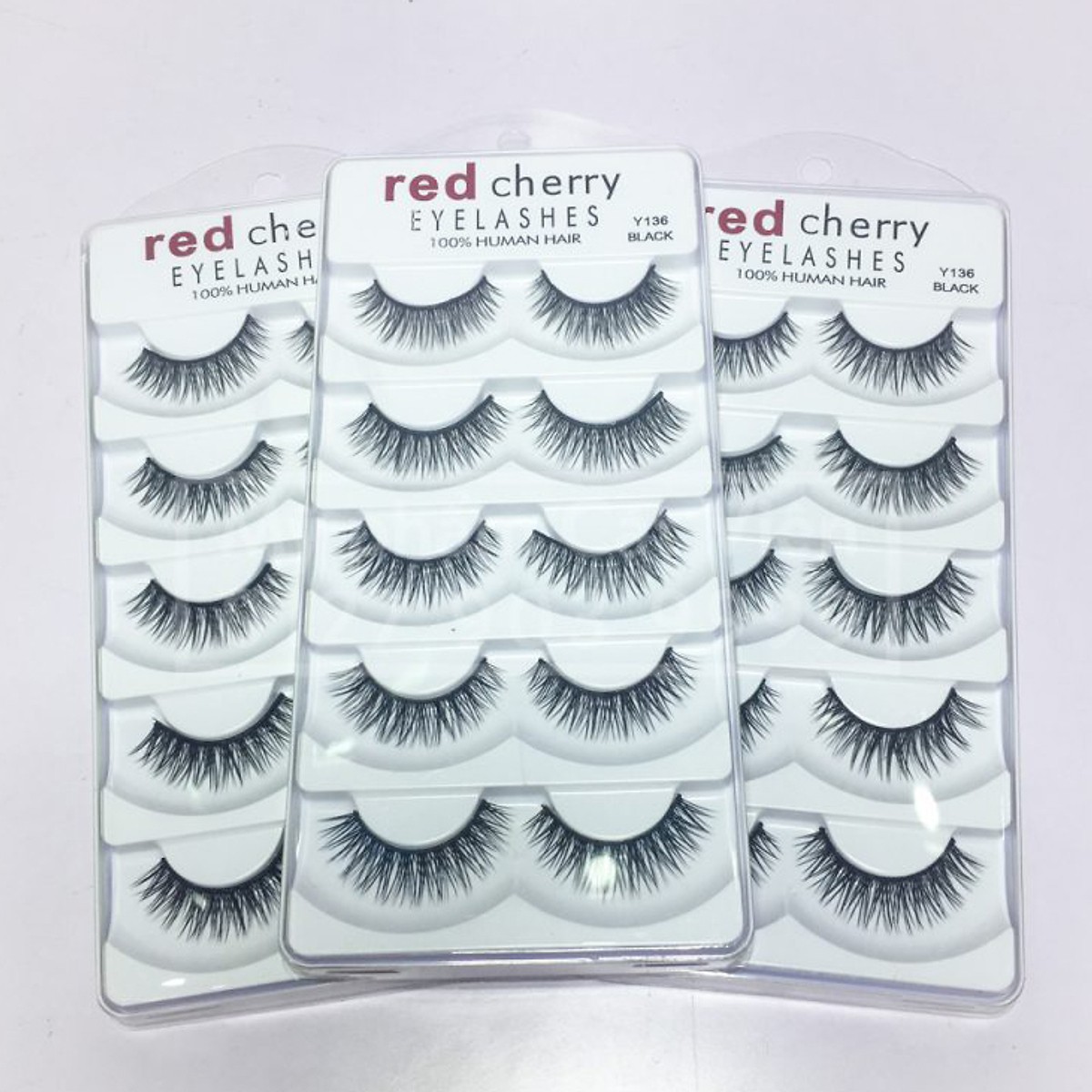 Lông mi giả Red Cherry sợi lông mềm bám chắc - size 36