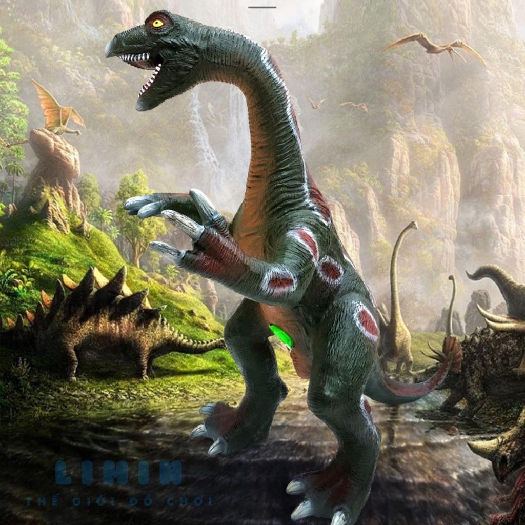 Mô hình khủng long cao su nhồi bông size to có nhạc cho bé