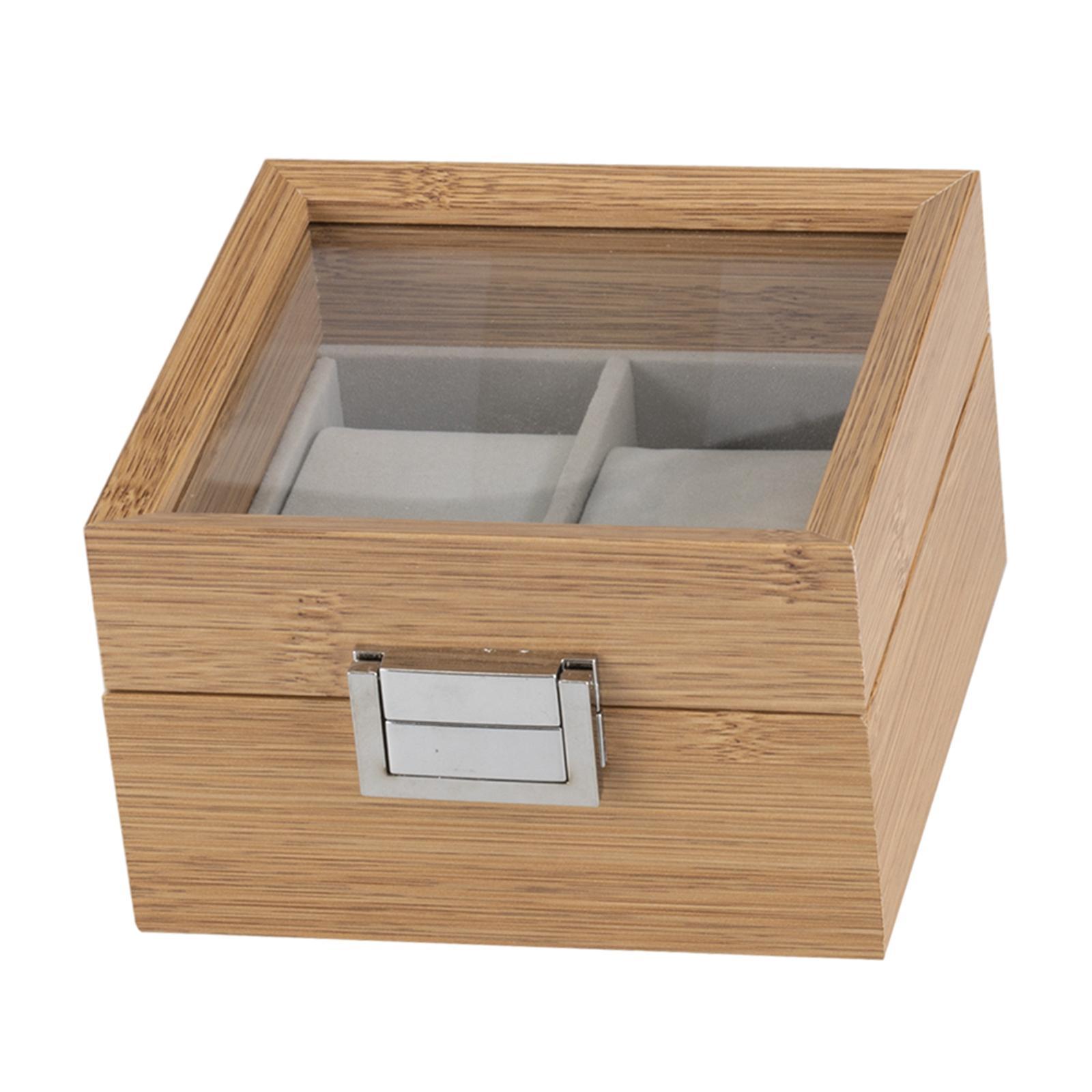 Wooden  Square Buckle with Mirror  Organizer for Men