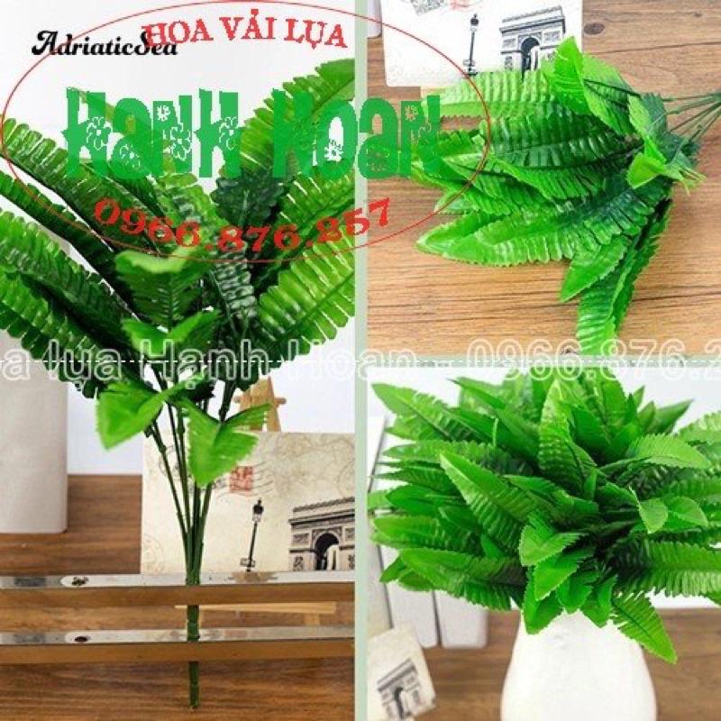 Cây dương xỉ vải 7 nhánh sẵn đủ màu - Cây lá trang trí