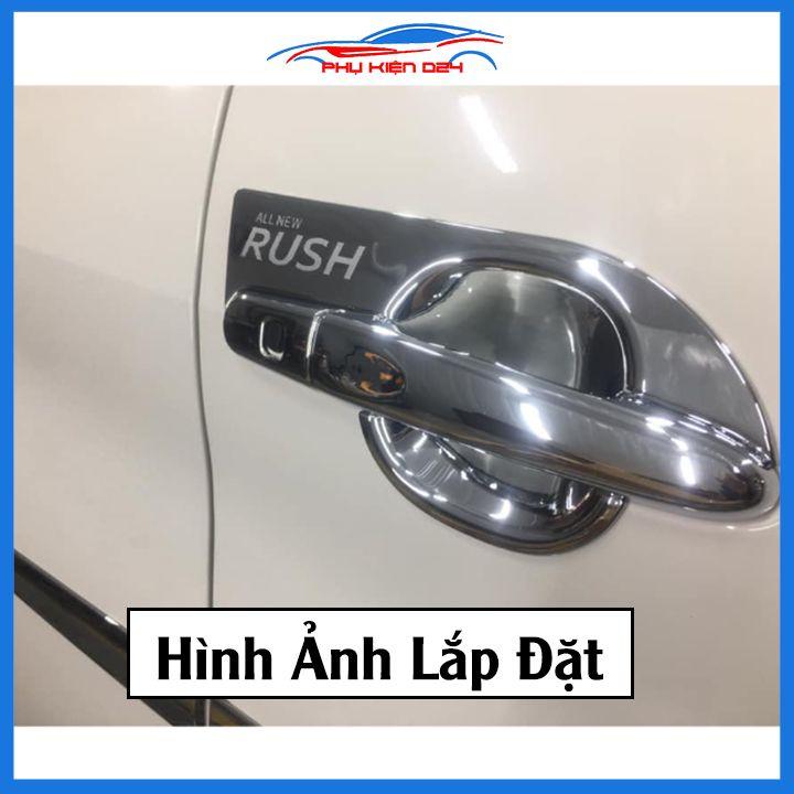 Ốp tay hõm mạ crom Rush 2018-2019-2020 sáng bóng chống trầy bảo vệ cửa xe ô tô