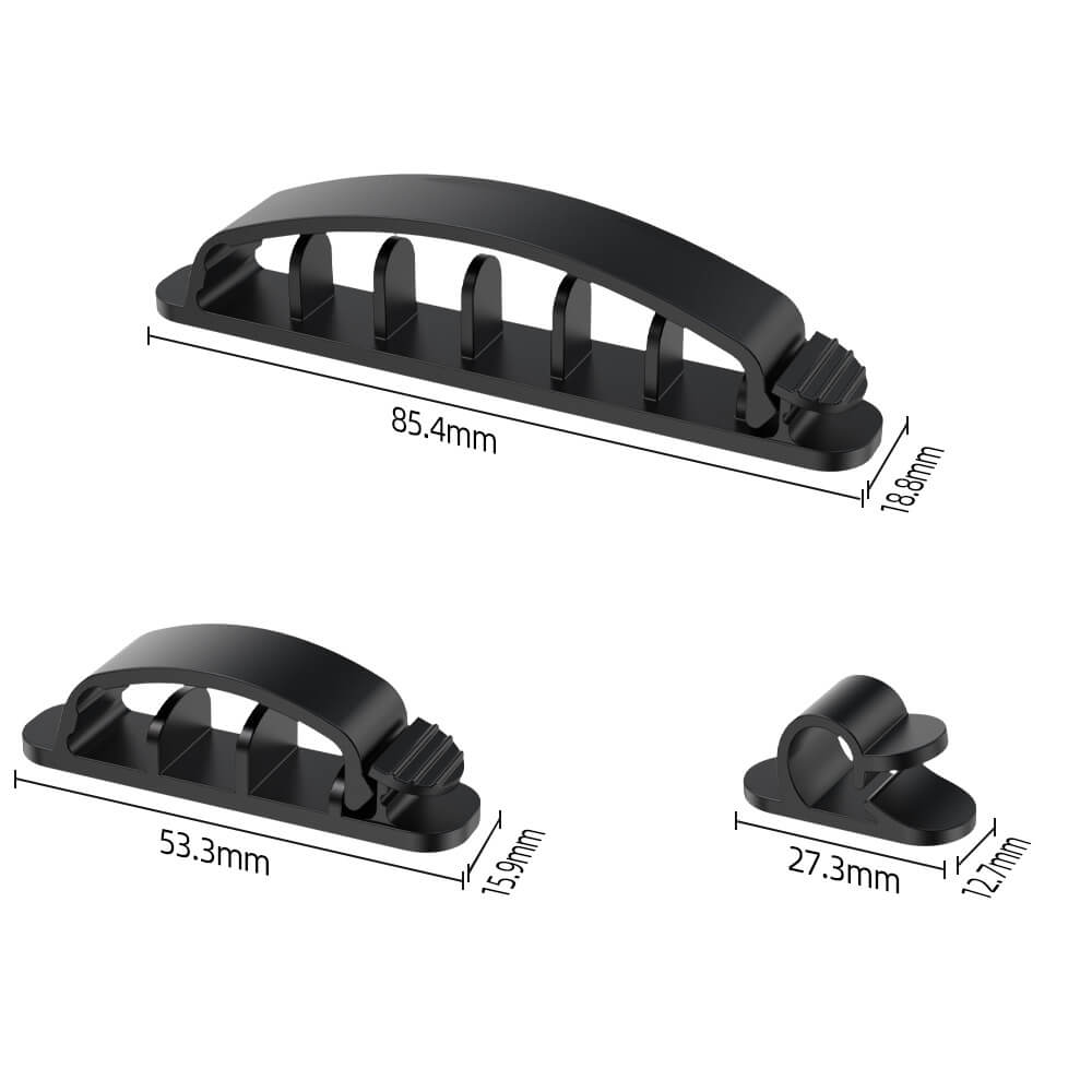 Vỉ 10 Móc Treo Dây Điện Dán Tường Có Chốt Hamart Kẹp Cố Định Dây Cáp Văn Phòng Keo Siêu Dính Tiện Lợi