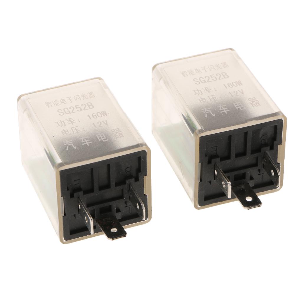 2X 3Pin Electronic Flasher Relay Fix For Car LED Turn Signal Light Blink