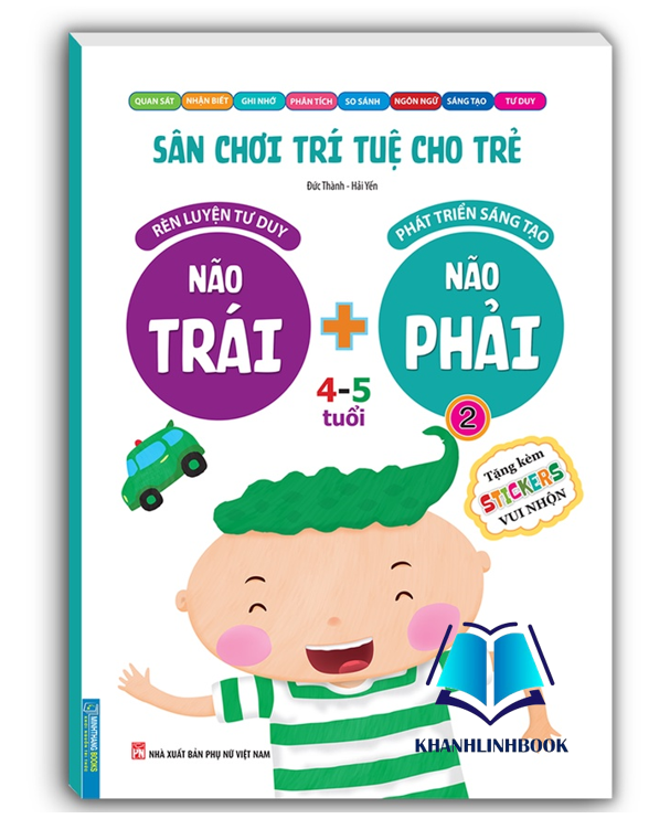 Sách - Sân chơi trí tuệ cho trẻ - Não trái + Não phải 4 - 5 tuổi - quyển 2