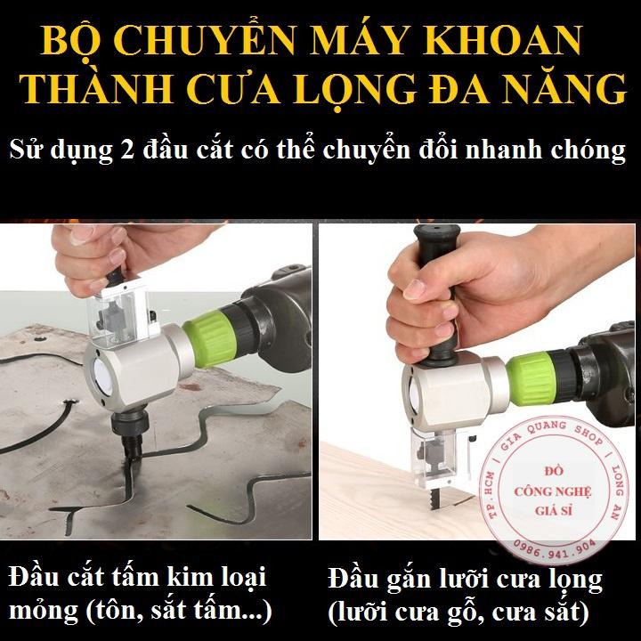 Bộ chuyển máy khoan thành cưa lọng