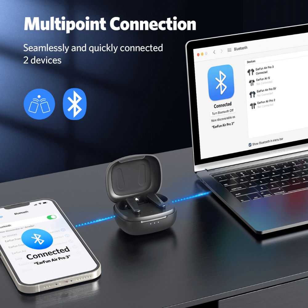 Tai nghe Bluetooth True Wireless EarFun Air Pro 3 - Hàng nhập khẩu