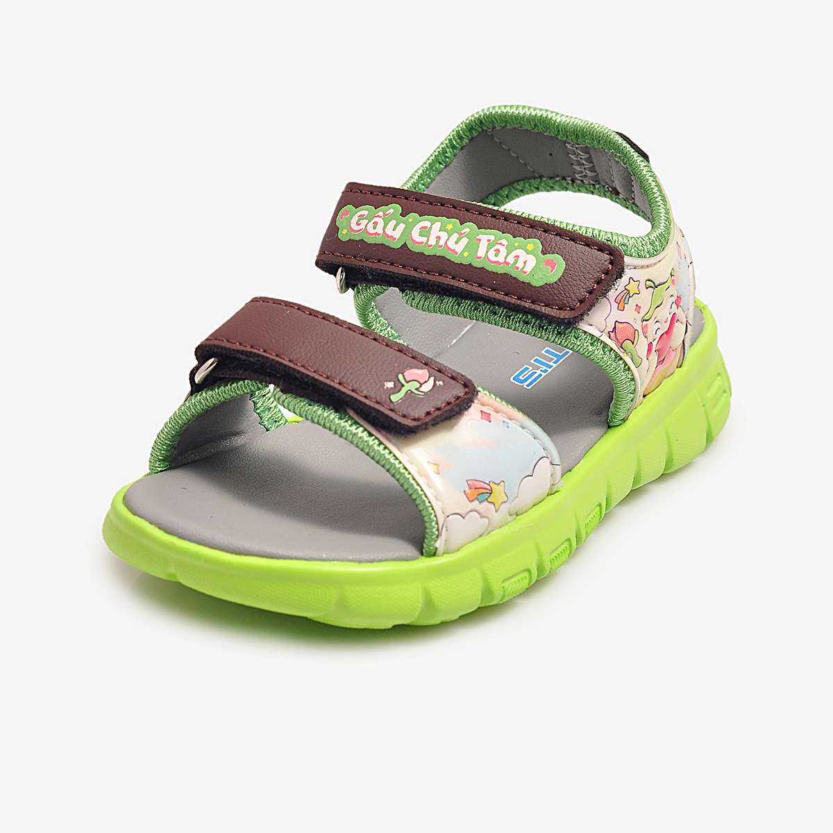 Sandal thông dụng đế Eva phun GẤU CHÚ TÂM Biti's Bé trai BEB003000XLC (Xanh lá cây)