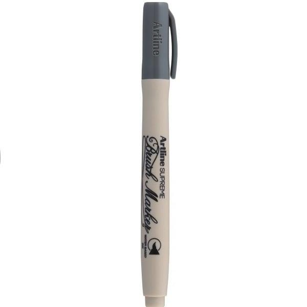 Bút Lông Kim Artline Supreme Brush Marker - Màu Xám