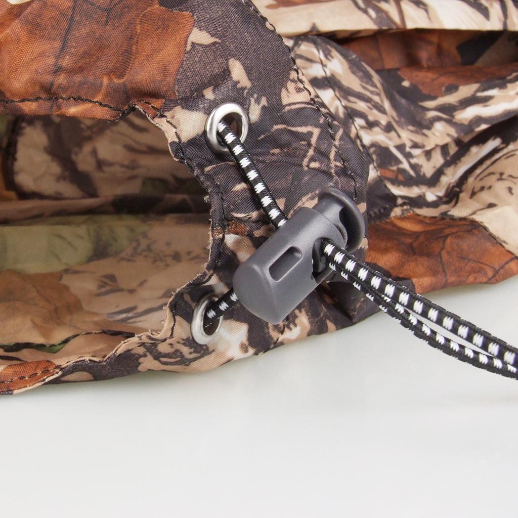 Lightweight Camo Waterproof Hooded Long Raincoat Poncho Hunting Camping Tarp NEW