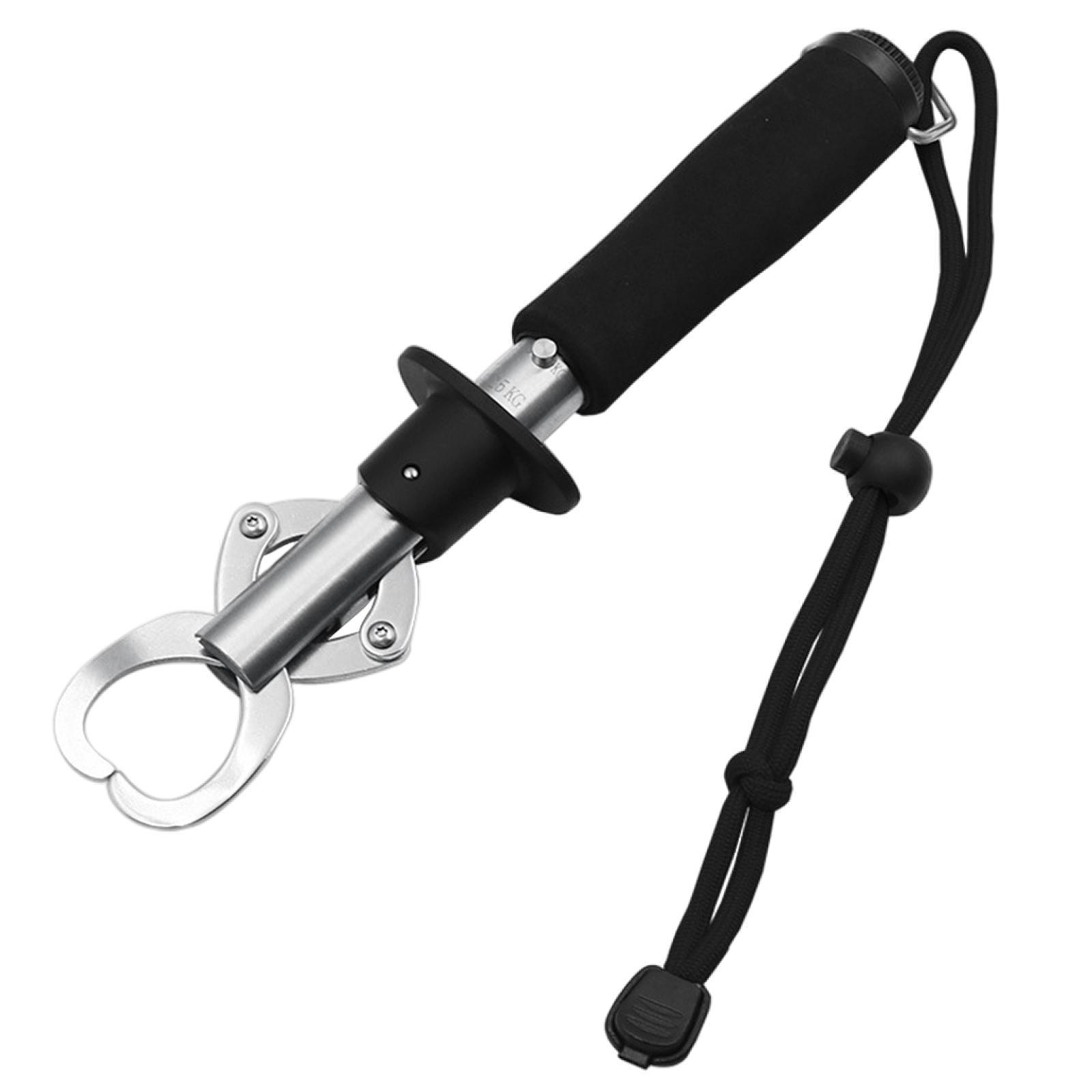 Portable Fish Lip Gripper Stainless Steel Tool Fishing Gear with Strap