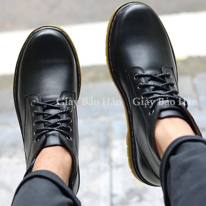 Giày Boot Nam cao cổ bò nguyên tấm - Giày bốt cao cổ nam phom classic đế khâu