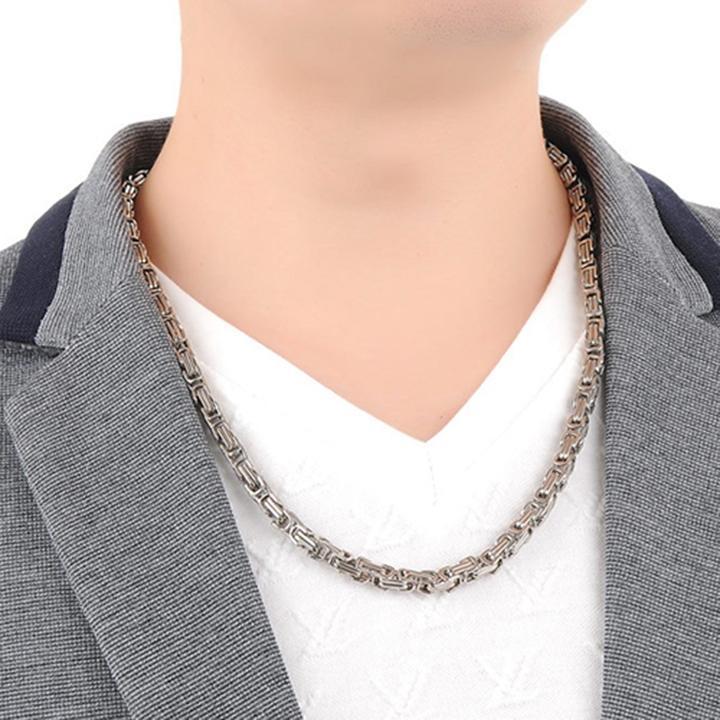 Vòng Cổ Dây chuyền nam titan thép không gỉ cao cấp đẹp sang trọng ziczac trangsucpt cỡ 5mm PTDCNA25