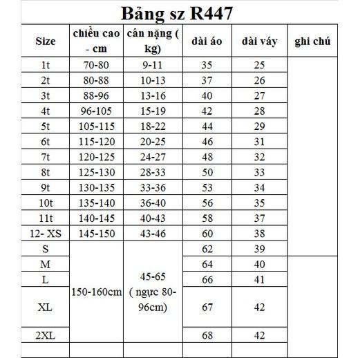 Rập giấy A0 mã R447 - set vest bé gái (BẢN VẼ)