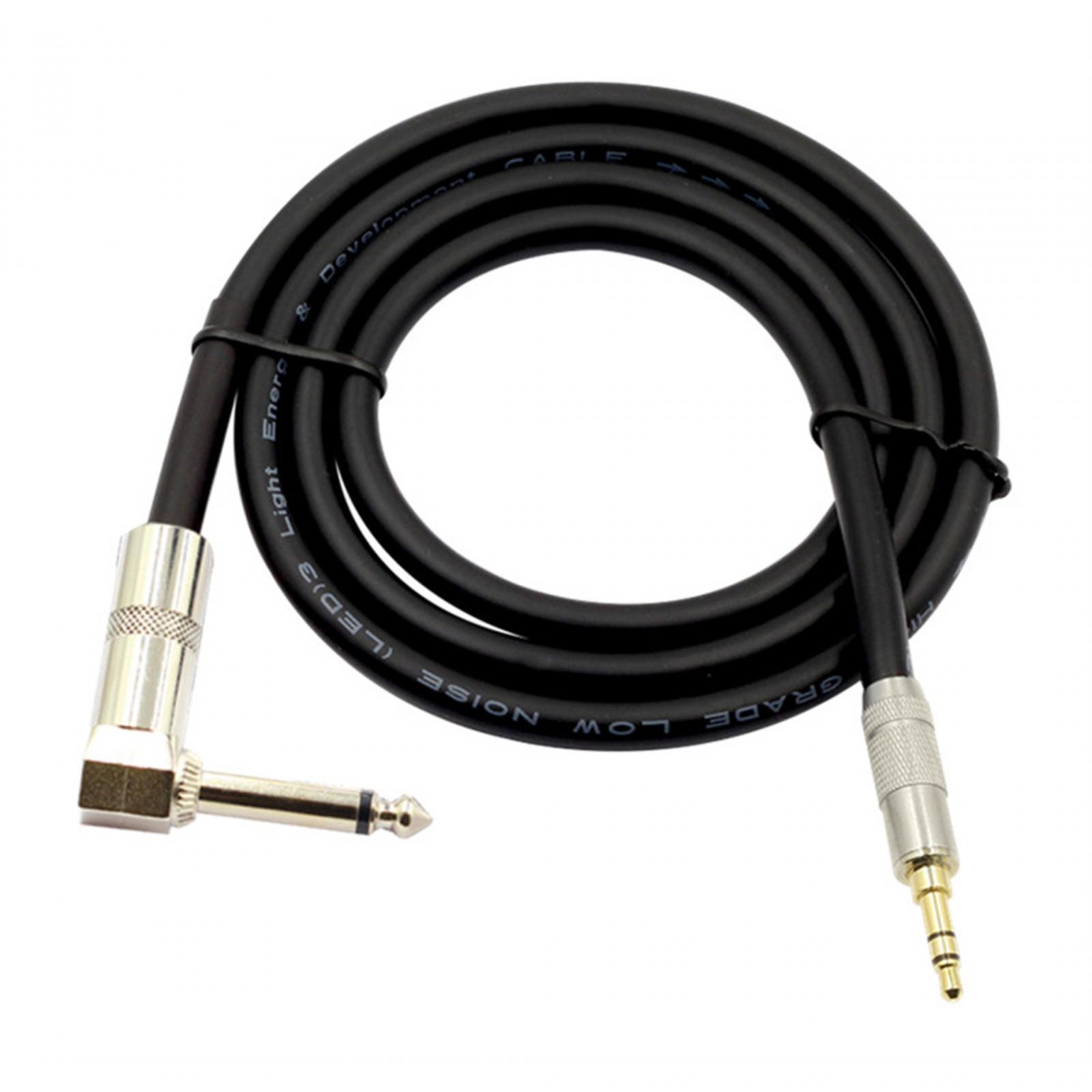 3.5 mm to 6.35 mm Audio Cable Stereo Audio Cable 3ft Repair Part Accessory 3.5 mm to 6.35 Audio Cord Adapter for Audio Computer Amp